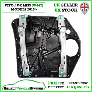 NEW MERCEDES V-CLASS / VITO (W447) DRIVERS RIGHT FRONT WINDOW REGULATOR 2015> - Picture 1 of 4