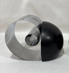 1- Sujetalibros bobina libro vintage Art Deco Revere años 30 madera y metal FRED FARR - Imagen 1 de 13