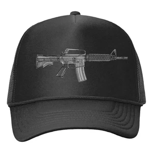 AR-15 US-Flagge 2nd Amendment Constitution Gun Trucker Form-Mesh Back Hat - Bild 1 von 15
