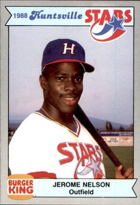 1988 Huntsville Stars Team Issue #13 Jerome Nelson Pensacola Florida FL Card