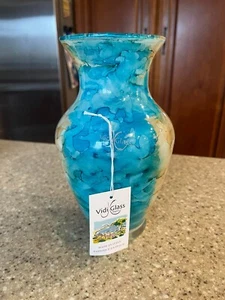 VIDI Glas Neapel Italienische Glasvase Blau - Bild 1 von 6