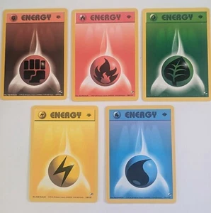 1st Edition Gym Heroes Energy Lot (5) Pokemon - Picture 1 of 2