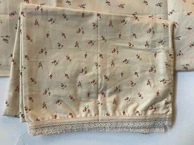 RARO RALPH LAUREN Par de FUNDAS DE ALMOHADA ESTÁNDAR *Woodstock Garden CALICO Rosebuds Foto 1 de 4