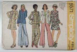 1970’s Vintage Pattern Simplicity 5571  Misses Jacket, Skirt & Pants Bust 31 1/2 - Picture 1 of 4