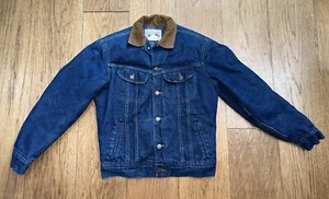 VTG Lee Storm Rider Denim Jean Jacket Blanket Lined Trucker Mens Sz 34R - Picture 1 of 10