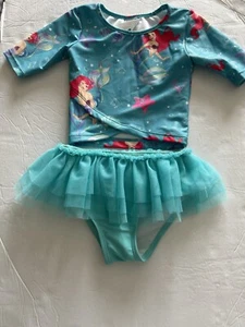 Disney Little Mermaid Swim Set Long Sleeves Size 4 - Picture 1 of 5