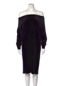 PRE-OWNED - Norma Kamali Black Size S Knee-Length Dress - Picture 1 of 4