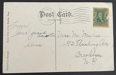 Old Orchard, Maine Post Card - mailed Aug 20, 1909 to Brooklyn, NY - ME - Image 1 of 2