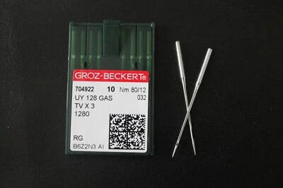 Groz Beckert Nähmaschinennadel Overlocknadeln UY 128 GAS Nadelstärke 80/12 - Bild 1 von 4