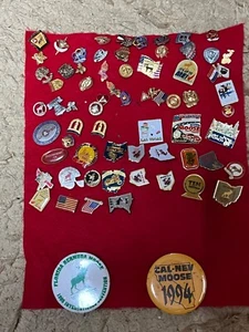 MOOSE Lodge Pins, Buttons, Memorabilia lot over 50 pins - Picture 1 of 8