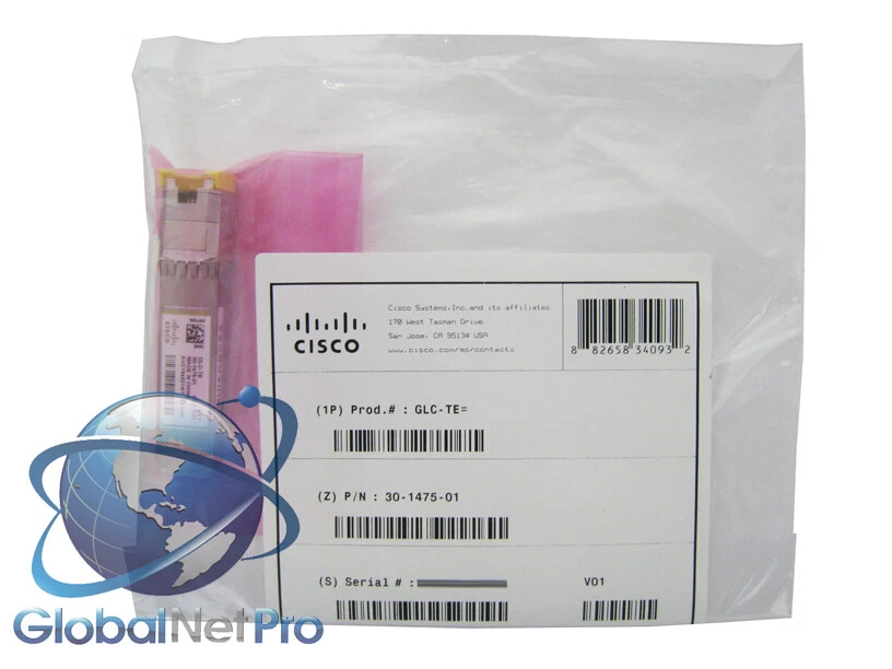 NEW SEALED GENUINE CISCO GLC-TE - 1000BASE-T SFP - LIFETIME WARRANTY - Image 1 of 1