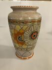 Crown Ducal Charlotte Rhead Vase Tubelined with Rhodian pattern height 22cm