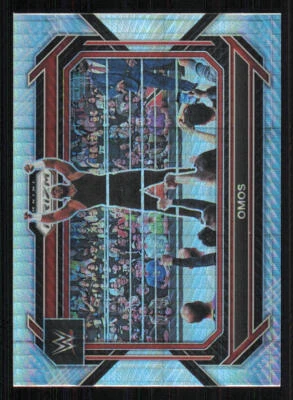 2023 Panini Prizm WWE Prizms Hyper #47 Omos - Image 1 of 2