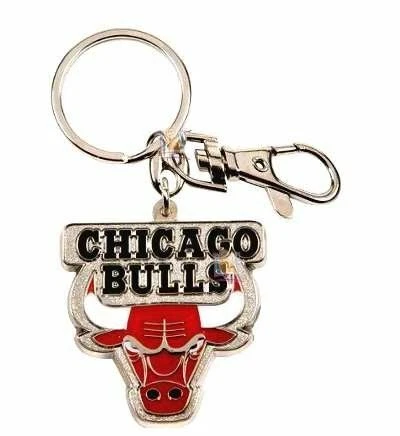 Chicago Bulls Keychain Metal Heavyweight Team Logo Key Ring Cover