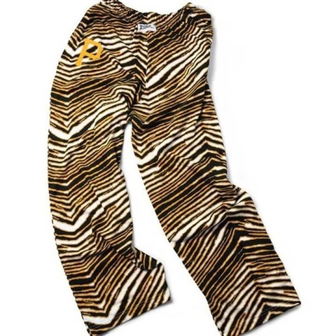 Pittsburgh Pirates ZUBAZ Gold Black White Vintage Style Zebra Pants Cover