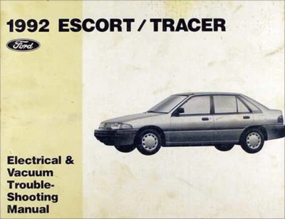 Manual De Solución De Problemas Eléctricos 1992 Escort Y Tracer Ford Y Mercury - Imagen 1 de 3