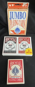 Jumbo Playing Cards & Bicycle Deck Cards New Sealed Poker Cards/Playing Cards - Picture 1 of 2