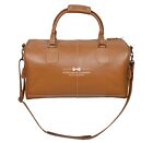 HOLDALL Duffle Tan Travel Gym Sports Special Real Leather Large Weekend Bag