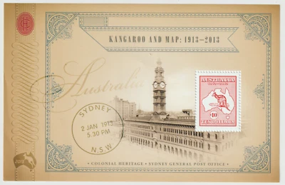 Australia #3919a - Kangaroo Stamp on Stamp! souvenir sheet MNH (2013) - Image 1 of 2