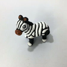 Leps of Peru Handmade Zebra Clay Art Miniature Figurine