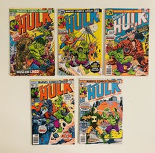 Lot x 5 Incredible Hulk #198 199 201 203 204 Man Thing Marvel Comics 1976 FN+