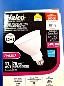 HALCO 83102 LED PAR 30 FLOOD 800L 3000K LONGNECK DIM IP65 11W LED WET LOCALE E26 - Picture 1 of 7