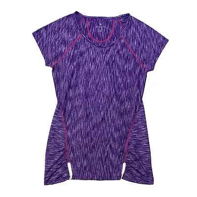 Athleta Women’s Activewear Shirt Size XXS Purple Space Dye Zipper Pocket 581618 - Image 1 of 4