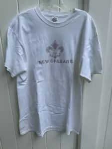 Gildan Jewels Softstyle Women's Lightweight T-Shirt New Orleans Saints Size M - Picture 1 of 7