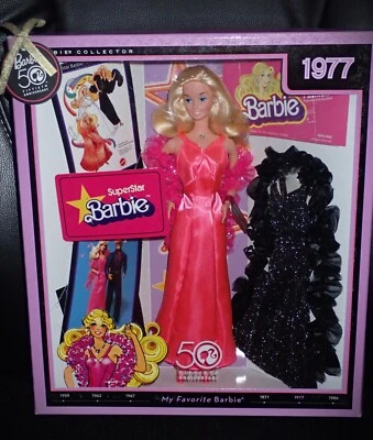 Barbie Superstar Barbie 2008 1977 My Favorite Barbie reproducción conjunto de regalo en caja original  Foto 1 de 4