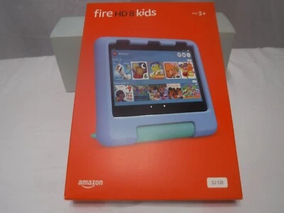 Amazon - Fire HD 8 Kids Ages 3-7 (2022) 8 HD tablet with Wi-Fi 32GB Blue NEW! - Image 1 of 4