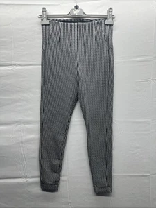 Marks and Spencer Women Black Mix Leggings Size 8 Stretch Elastic Waist W24 L25 - Picture 1 of 9