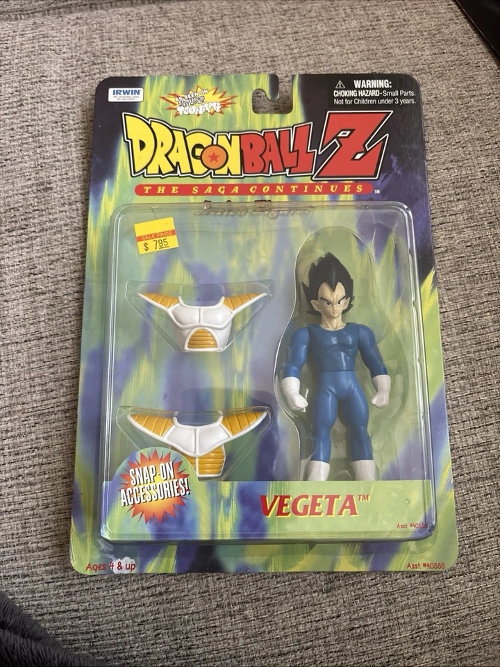 FIGURA VEGETA DRAGON BALL Z LA SAGA CONTINÚA IRWIN 1999 SIN ABRIR Foto 1 de 1