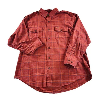 Orvis Men's Size XL Dark Orange Long Sleeve Button Up Fairbanks Edition - EUC - Image 1 of 4