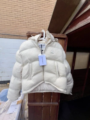 Maniere de Voir Knit Puffer Jacket Cream - Image 1 of 2