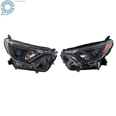Halogen Headlight Set For Toyota RAV4 2016-2018 USA Built TO2502268 TO2503268 Foto 1 de 4