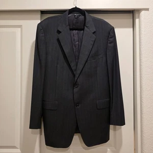 Blazer uomo lana Canali taglia 58 L antracite gessato Made in Italy - Foto 1 di 11