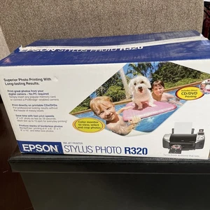 Epson Stylus Photo R320 Ink Jet Printer Color Photos Documents - New Open Box - Picture 1 of 3