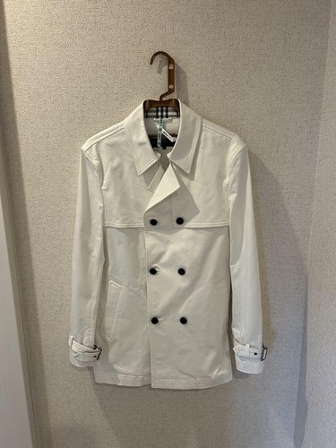 Trench coat bianco BURBERRY BLACK LABEL taglia L dal Giappone