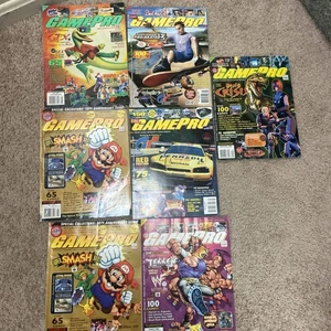 Vintage 1998-2001 GamePro Magazin Lot 7 Tony Hawk, Dino Crisis, Super Smash - Bild 1 von 12