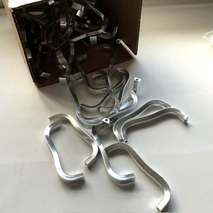 Original Steelcase Schreibtisch Schubladengriffe Mid Century Modern Metall Tanker Schreibtischgriff - Bild 1 von 14