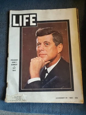 LIFE MAGAZINE November 29, 1963 PRESIDENT JOHN F KENNEDY Portrait Cover VF - Image 1 of 3