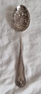 Art Nouveau Silver Plated Berry Serving Spoon - Picture 1 of 4