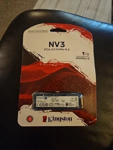 Kingston NV3 1TB M.2 NVMe SSD – PCIe 4.0 – Brand New - Sealed - Picture 1 of 2