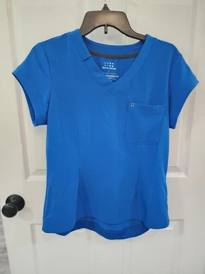 WOMEN'S SCRUB TOP, S, WHITE CROSS, ULTRA SOFT, FLUID REPELLANT, 4-WAY STRETCH - Image 1 of 4
