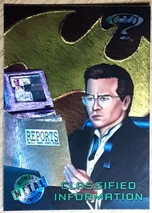 1995 Batman Metal Forever Card 27 CLASSIFIED INFORMATION. - Picture 1 of 3
