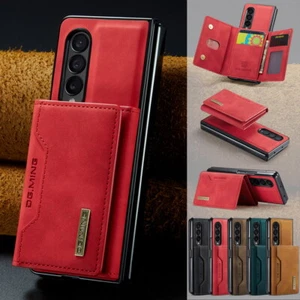 For Samsung Z Fold 5 S25 S24 A54 Magnetic Leather Wallet Card Holder Case Cover - Picture 1 of 17