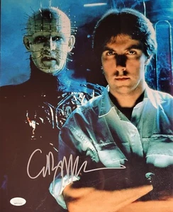 Foto auténtica firmada de Clive Barker 11x14 con certificado de autenticidad Hellraiser JSA - Imagen 1 de 2