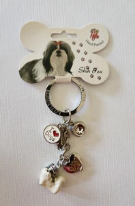 Llavero ShihTzu pintado a mano Little Gifts NUEVO - Imagen 1 de 6