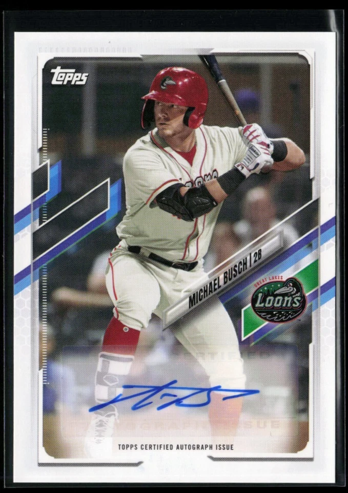2021 Topps Pro Debut Autographs #PD-85 Michael Busch - Image 1 of 2