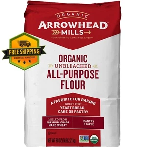 Arrowhead Mills Organic Unbleached All-Purpose Flour, 5 lb Bag - Picture 1 of 4